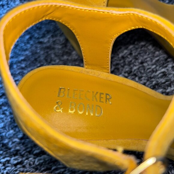 NWOT Never Worn Bleecker & Bond Viola 4" Sandal Heels (Size 6, Yellow/Clear) - Picture 4 of 7